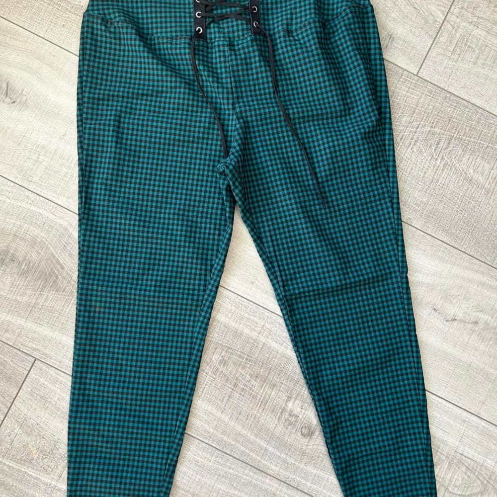 Alt‎ Punk Plaid Corset Lace-Up Pants Y2K Grunge - Size 16W